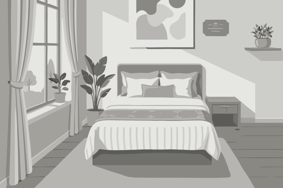 Standard Room with One Double Bed and One Double Sofa bed